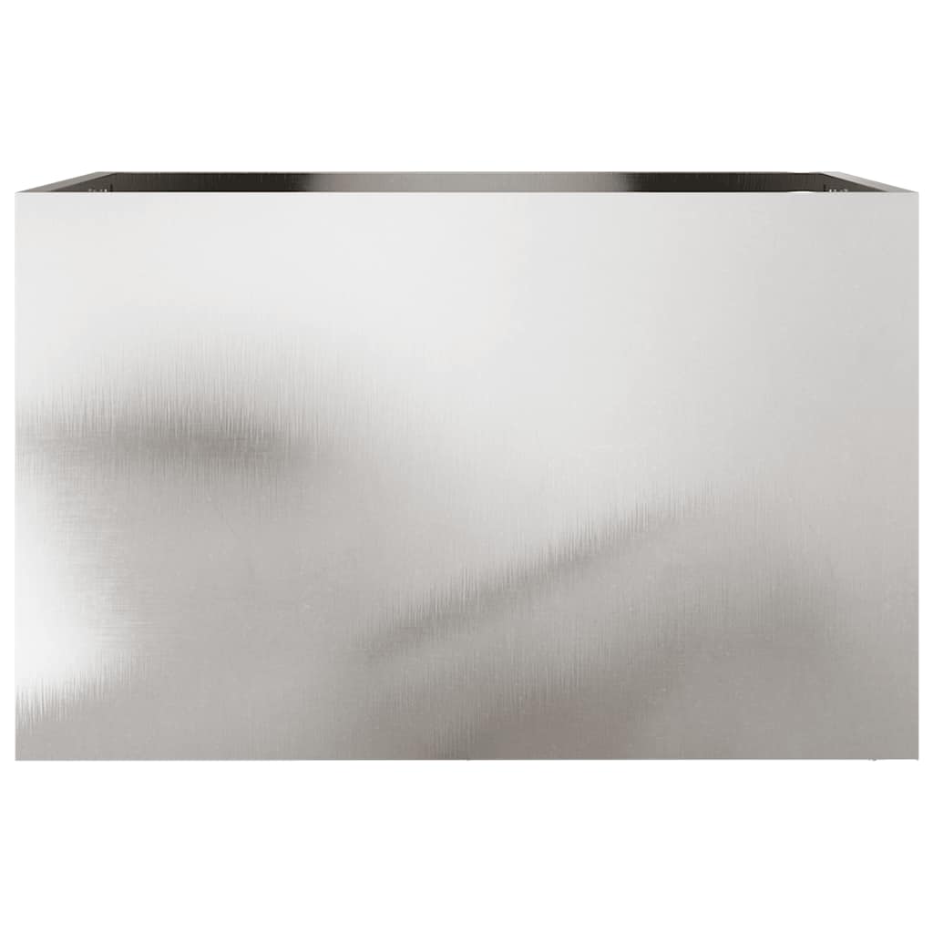 Jardinera De Acero Inoxidable Plateado 62x40x39 Cm_4