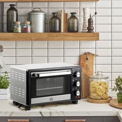 Homcom Horno Eléctrico De Sobremesa 16l 1400w Con 3 Modos De Calor Y Termostato_4