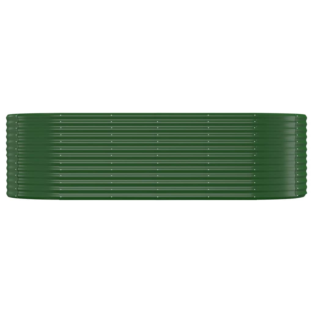 Jardinera Arriate Acero Galvanizado Verde 249x100x68 Cm_2