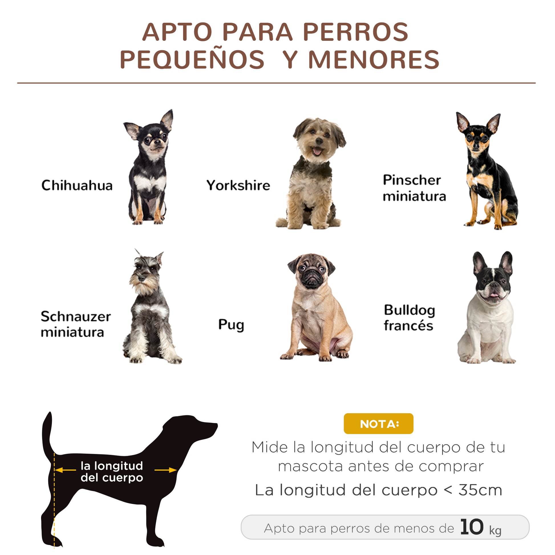 Pawhut Cama Elevada Perros Con Malla Transpirable Tela Oxford 61x46x18 Cm Marrón_3