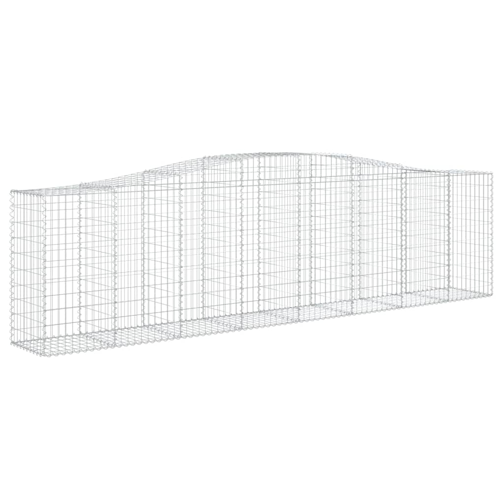 Cestas De Gaviones 6 Uds Forma De Arco Hierro 400x50x100/120 Cm_2