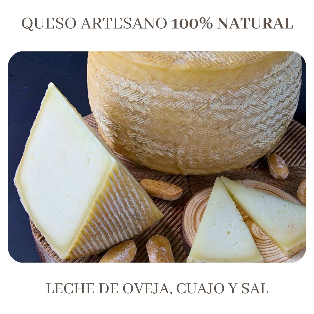 Queso Curado Ahumado Entero De Oveja (2,2 Kg) | Elaboración Artesana Quesos De La Mancha | Ahumados_2