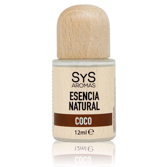 Esencia Natural Coco SYS Aromas 12 ml | Aroma Dulce y Afrutado | Para Quemadores y Humidificadores_0