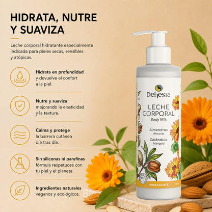 Leche Corporal Hidratante Bio | Piel Seca, Sensible, Picores 250ml_1