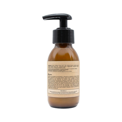 Protector solar mineral líquido SPF50 con aceite de karanja Vainilla Comme Avant 105 ml