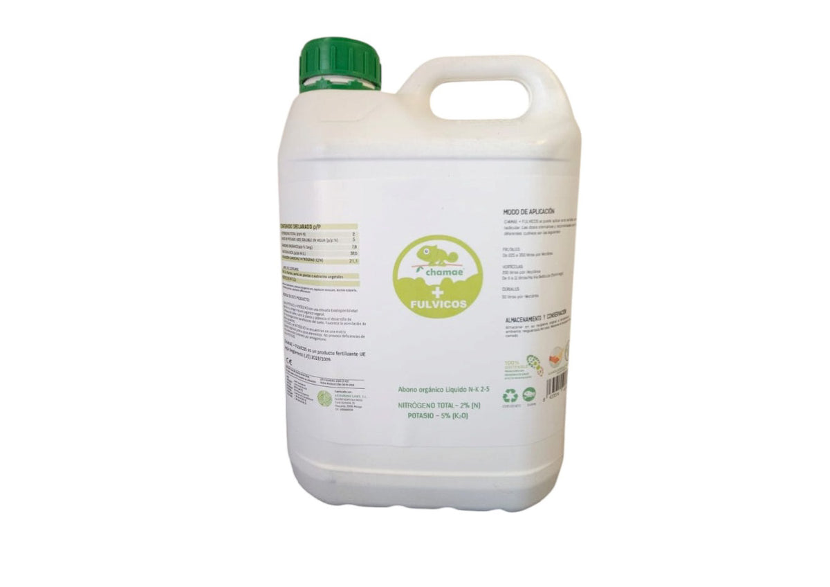 Fertilizante Chamae + Fúlvicos Ecológico 5 Litros, Uso Doméstico._0