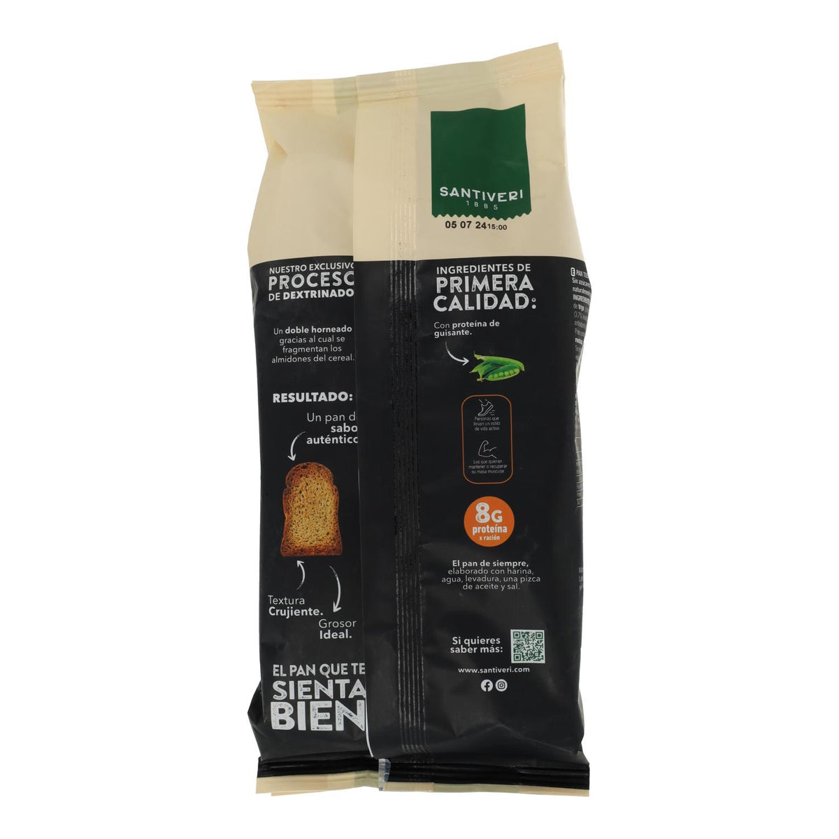 Pan Tostado Proteico 25% Proteína Santiveri 240 gr