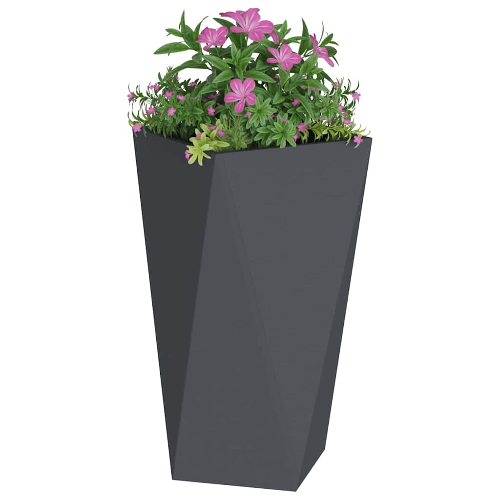 Jardinera Antracita 40 X 40 X 75 Cm Acero_2