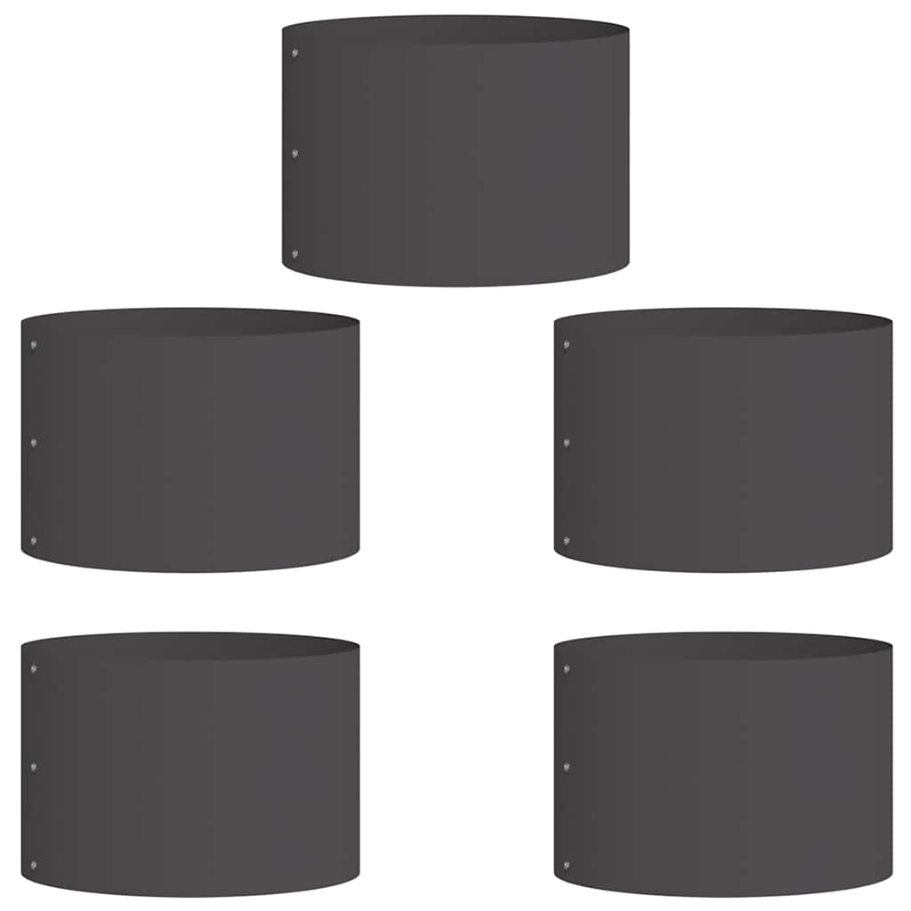 Anillo Para Maceta 5 Pcs Negro 30 X 30 X 20 Cm_0