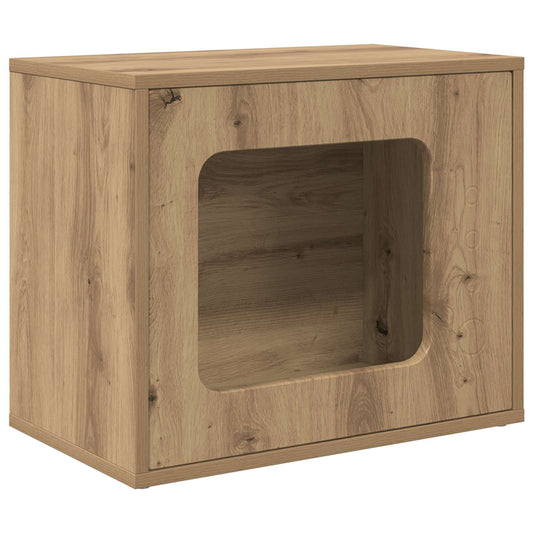 Casa Para Gatos Roble Artesanal 51 X 30 X 42,5 Cm_0