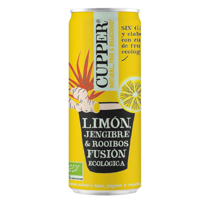 Pack x 12 Refresco de Jengibre, Limon y Rooibos Cupper 250 ml