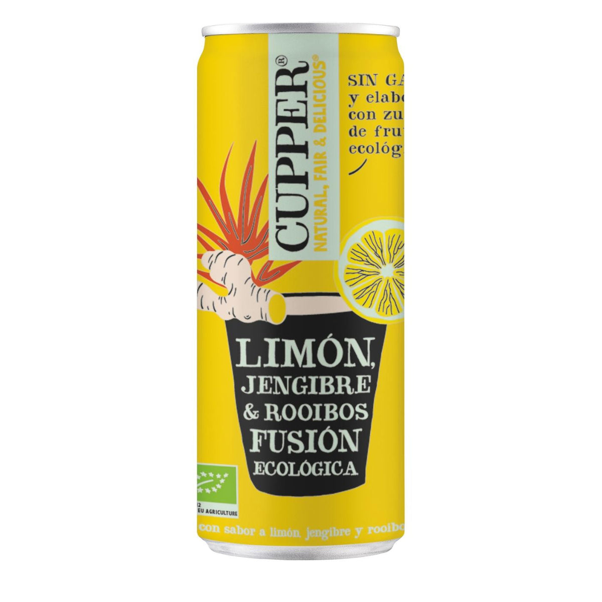 Refresco de Jengibre, Limon y Rooibos Cupper 250 ml