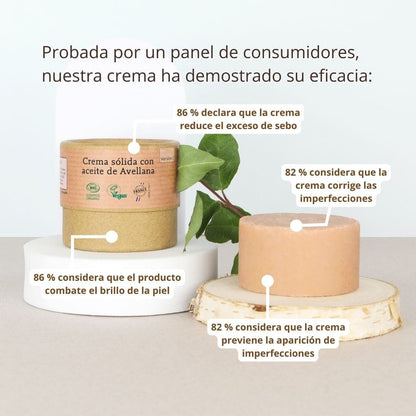 Crema sólida con aceite de avellanas Comme Avant 50 g