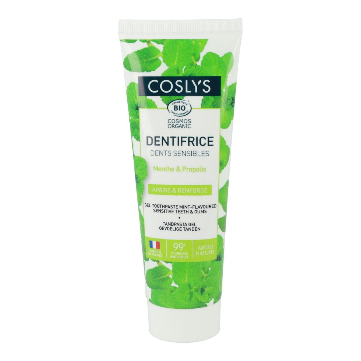 Gel dentífrico para dientes y encías sensibles Coslys 75 ml