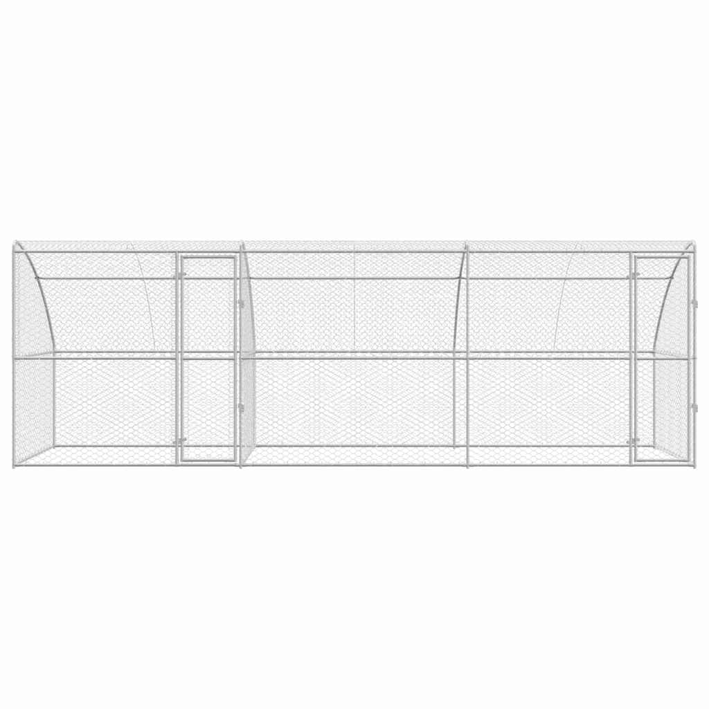 Refugio Para Perros 3 Pcs Plateado 6 X 2 X 2 M_3
