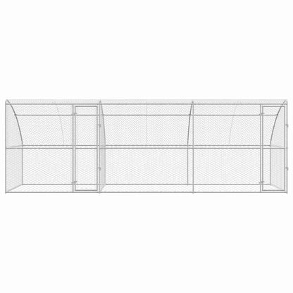 Refugio Para Perros 3 Pcs Plateado 6 X 2 X 2 M_3