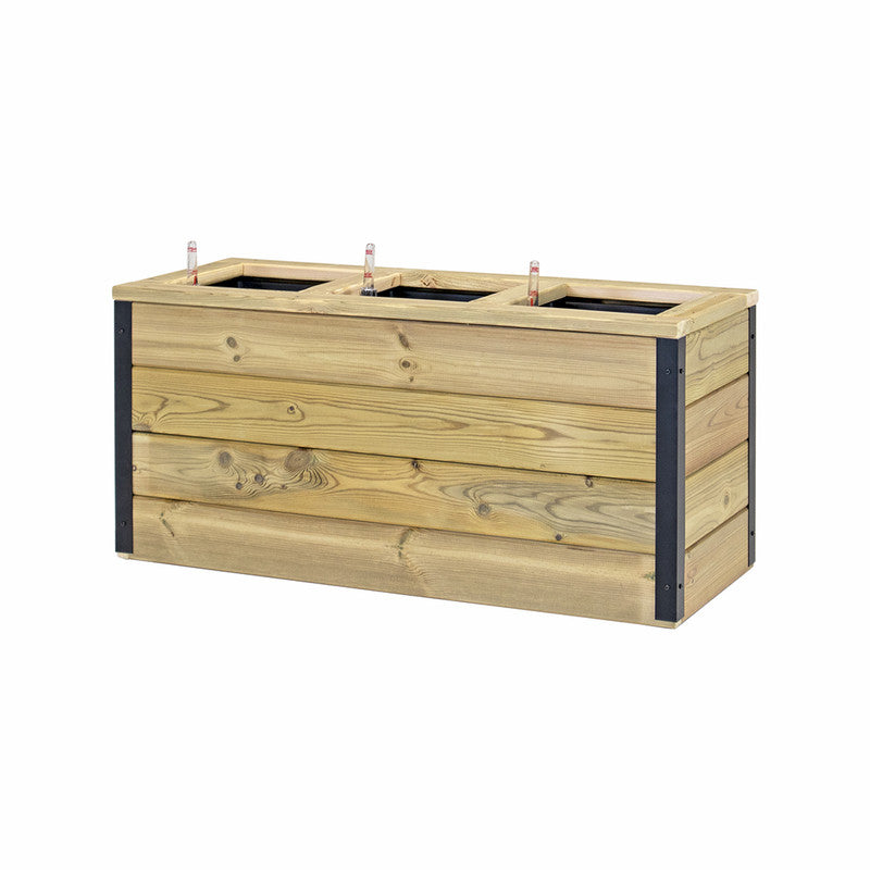 Jardinera Con Autorriego De Madera Nidum Interior Y Exterior Hortalia 86x34x40 Cm_2
