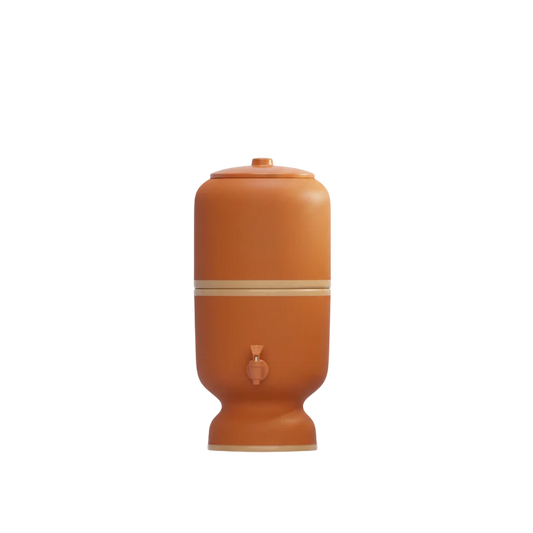 Filtro De Agua Stéfani São João 4l Arcilla Natural – 8 L Total (4 L Filtrados + 4 L Reserva) – 45 Cm Alto X 22 Cm Ø_0