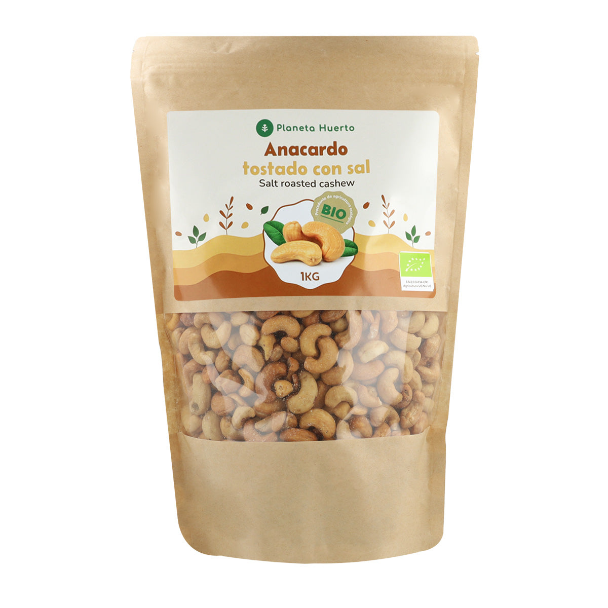 Anacardo tostado y salado ECO Planeta Huerto 1 kg