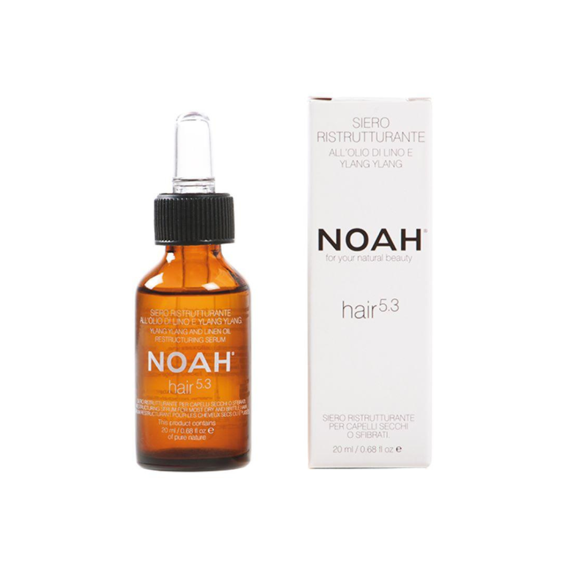 Sérum reestructurante con aceite de ylang-ylang y linaza Noah 20ml