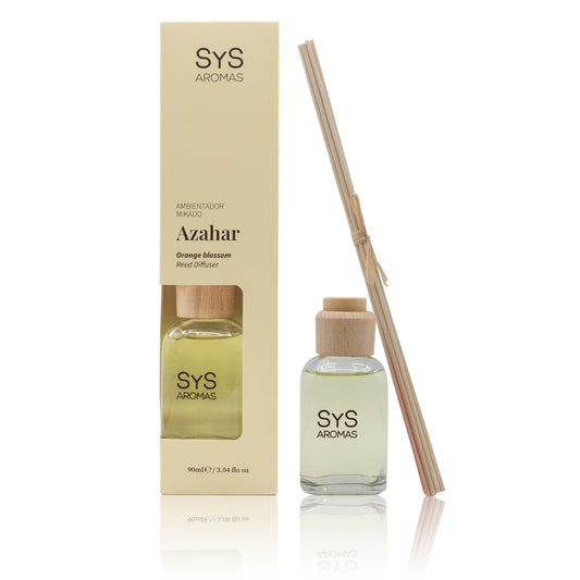 Ambientador Mikado de Azahar Origins SYS Aromas 90 ml | Aroma Floral Mediterráneo | Relajante_0