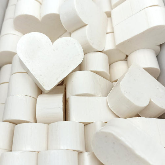 50 Jabones Aromáticos Con Forma De Corazón - Detalle Para Invitados De Eventos - Jabón Glicerina Con Aroma A Coco_0