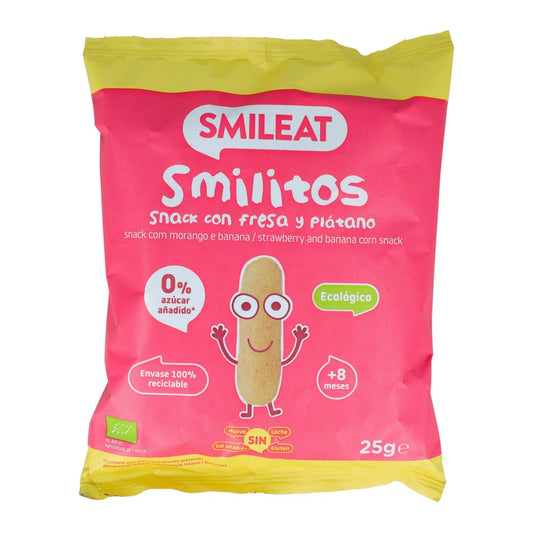 Smilitos Gusanitos de Fresa y Platano ECO Smileat 25gr