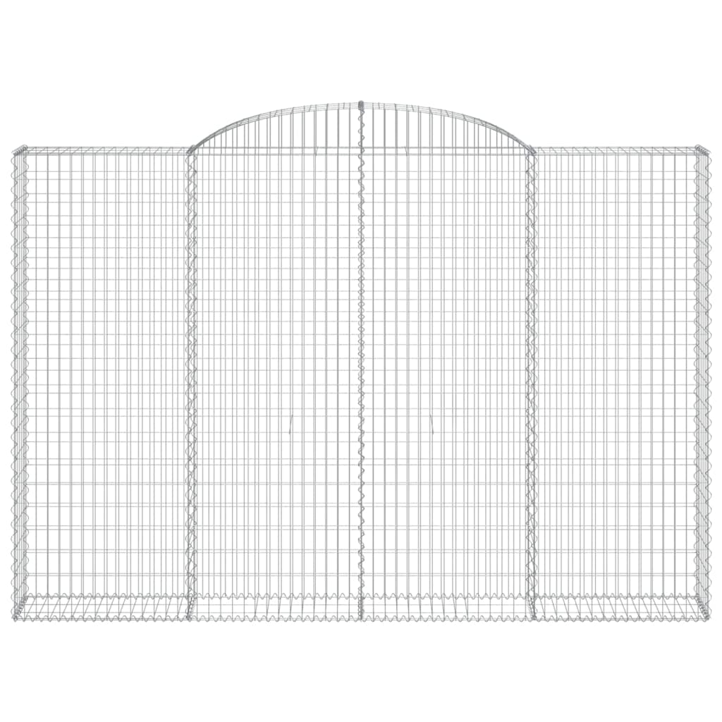 Cestas De Gaviones 4 Uds Forma De Arco Hierro 300x30x200/220 Cm_3