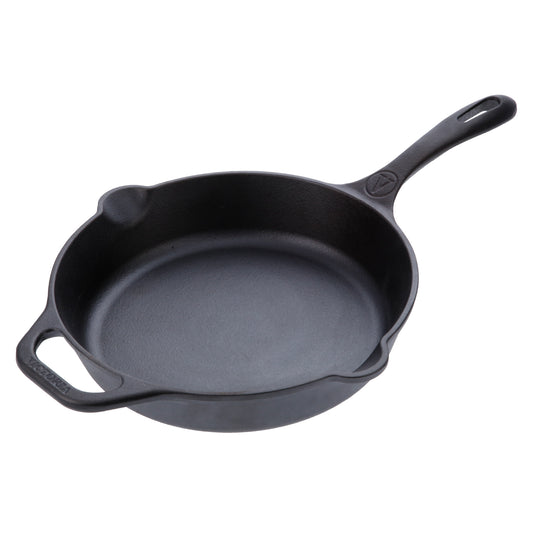 Victoria Sartén Hierro Fundido Curado Inducción 30cm, Apta Fuego, Barbacoa, Horno Cast Iron Skillet, 36706, Negro_0