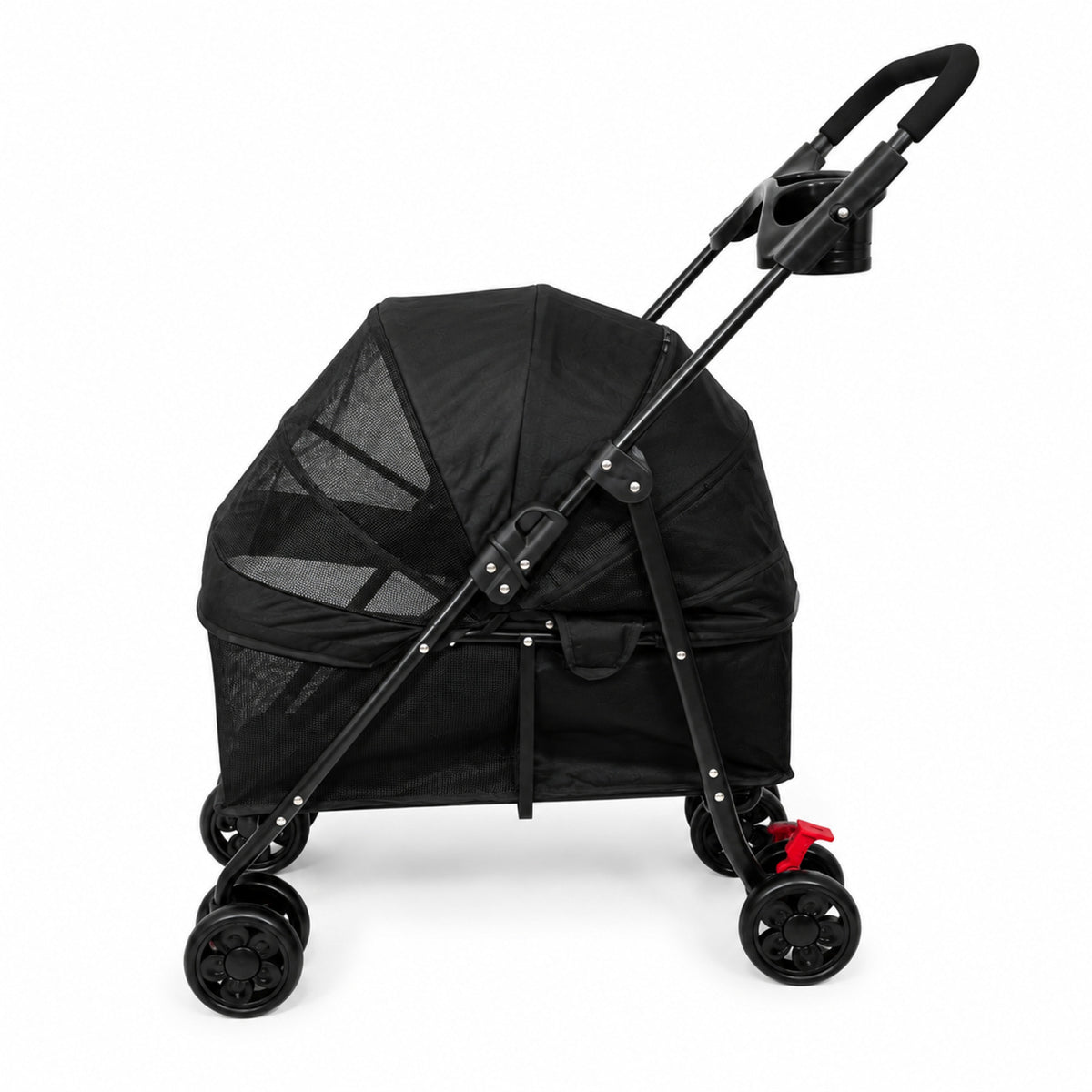 Carrito Plegable Mascotas 97x69x49cm Nyana Pets | 4 Ruedas Freno | Carro Para Perro O Gato | Transportin Para 18kg_2