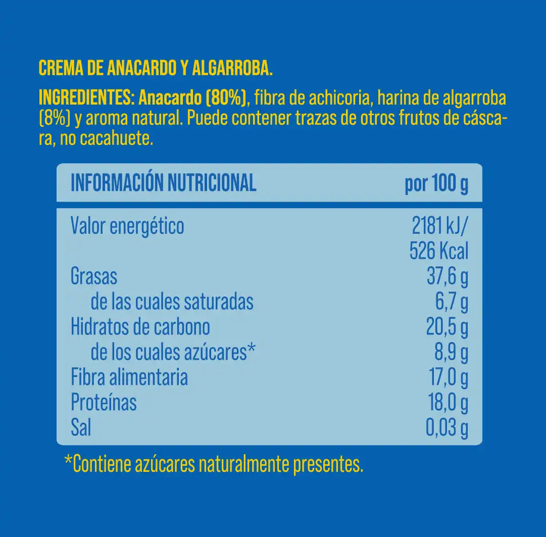Pack crema de anacardo y algarroba 4 uds The Nut Club 800g_1