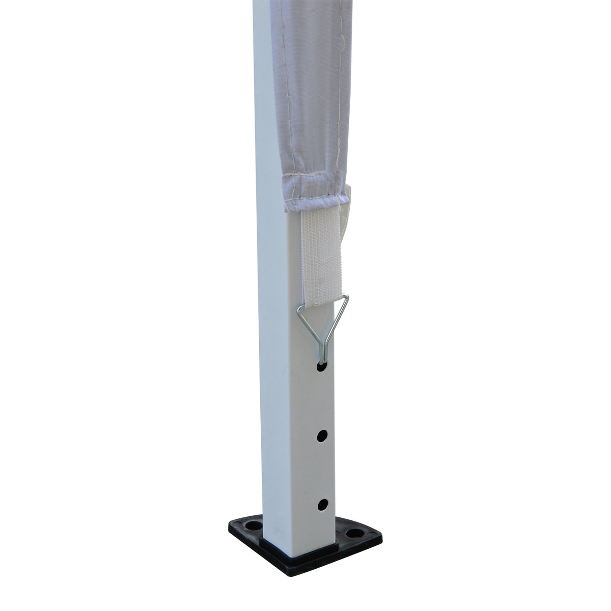 Outsunny Carpa Plegable 3x3 M Con Bolsa Altura Ajustable Blanco Plata_3