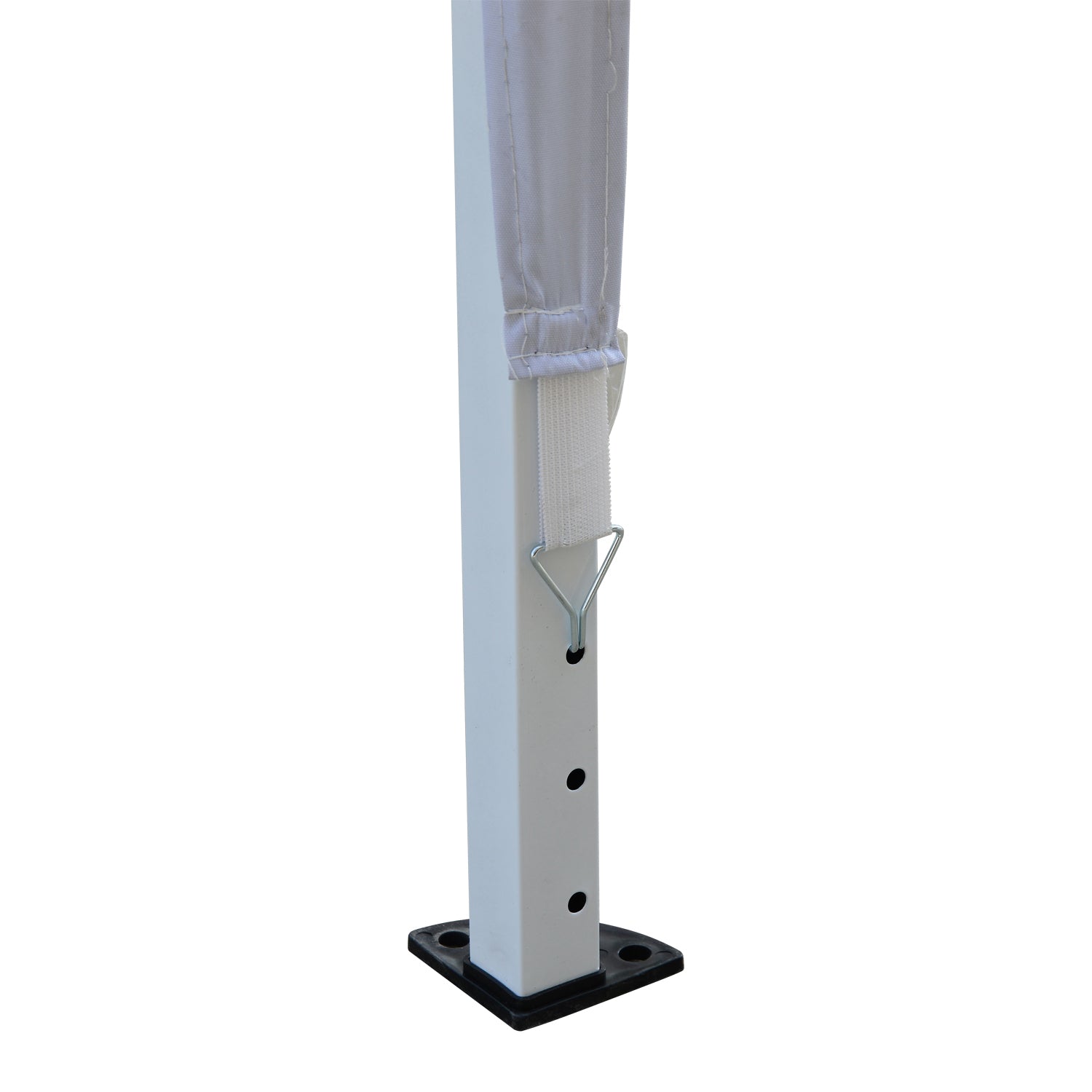 Outsunny Carpa Plegable 3x3 M Con Bolsa Altura Ajustable Blanco Plata_3