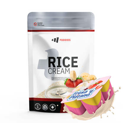 Rice Cream (crema De Arroz Pregelatinizada) - 2kg - Fresa Banana - Fuente De Carbohidratos De Buena - Masmusculo_0