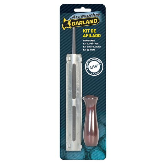 Garland - 7199000008 Accesorio Para Motosierras - Kit De Afilado Manual 3/16", Para Pasos De 3/8" Incluye Mango Y Guía._0