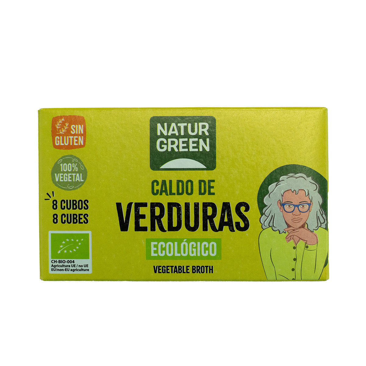 Cubitos de Caldo Vegetal sin gluten Naturgreen 10.5 g