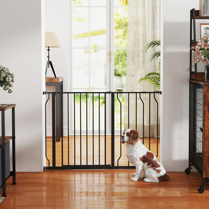 Pawhut Barrera De Seguridad Extensible Con 2 Extensiones 75-115x76 Cm Negro_4