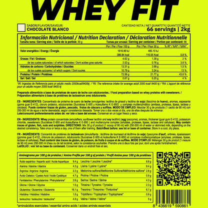 Whey Fit - 2kg - Chocolate Blanco - Aumenta La Masa Muscular - Masmusculo_4