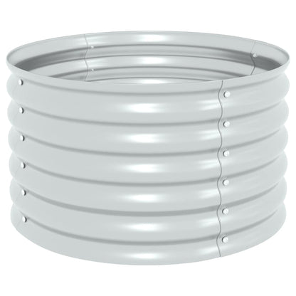 Arriate De Acero Galvanizado Plateado 80x80x44 Cm_0