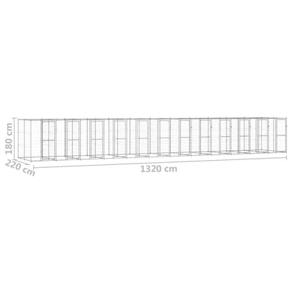 Perrera De Exterior De Acero Galvanizado 29,04 M²_5