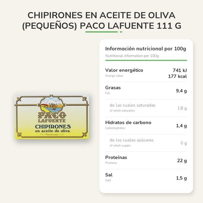 Información nutricional