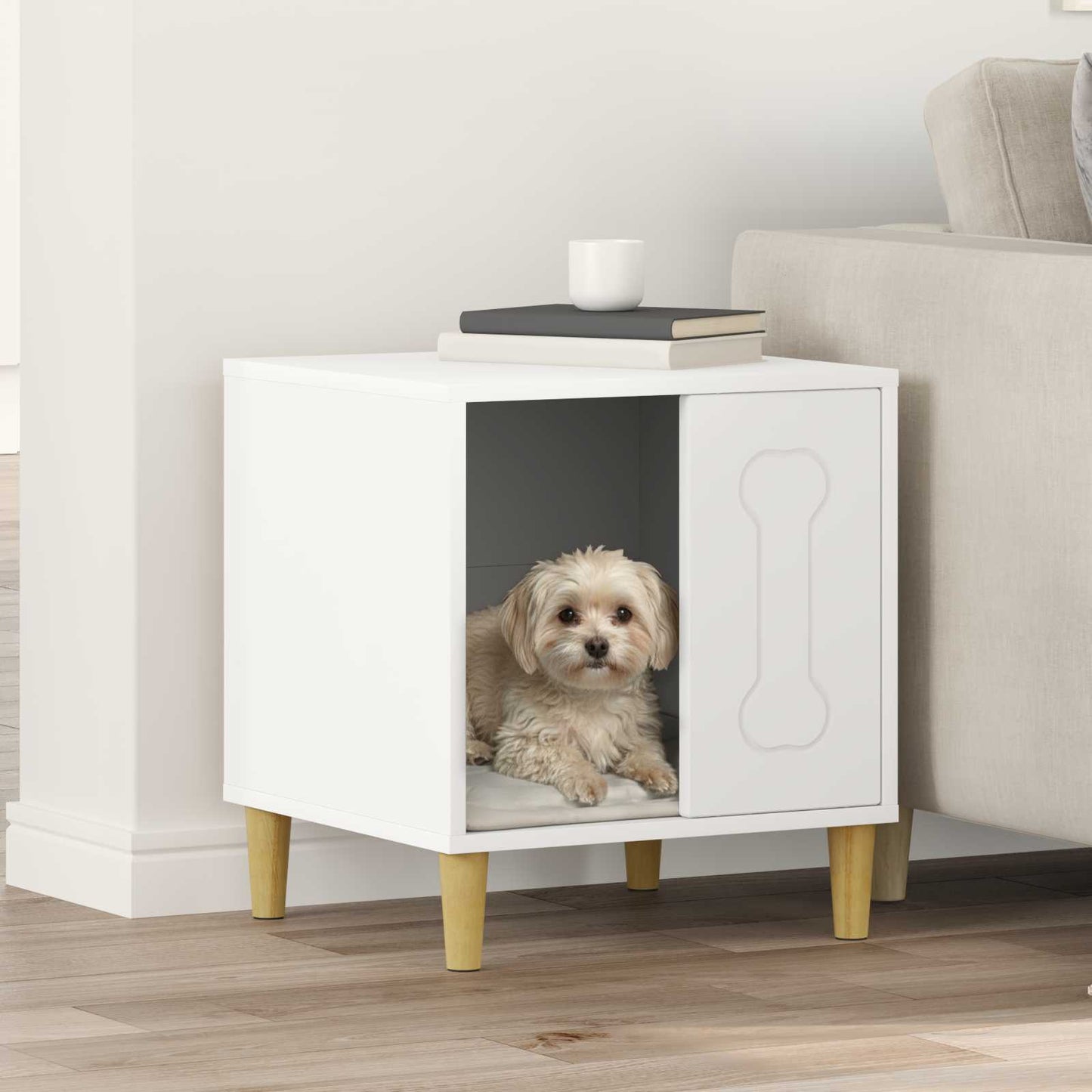 Casa Para Perros 44 X 42 X 49 Cm Madera De Ingeniería_1
