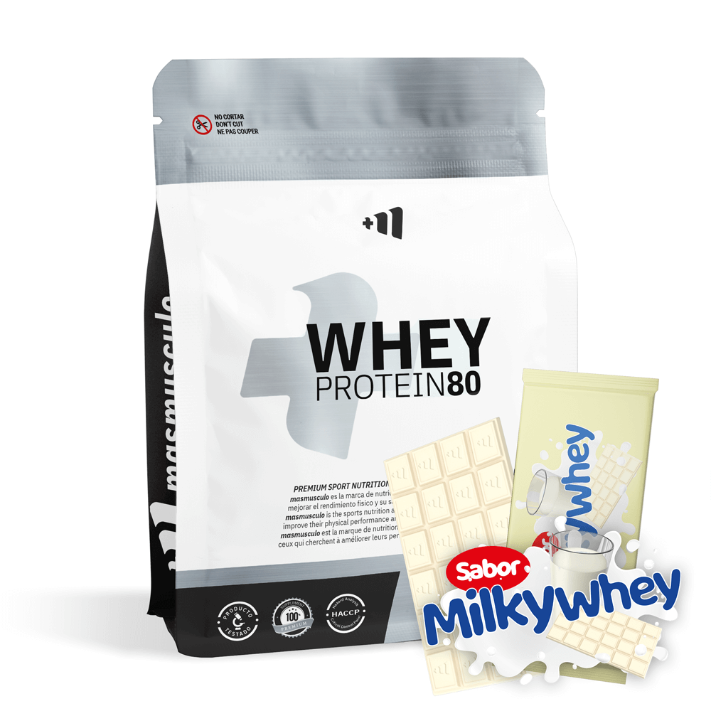 Whey Protein80 (envase De Recarga) - 3 Kg - Chocolate Blanco Con Leche Milkywhey - Aumenta La Masa Muscul - Masmusculo_0