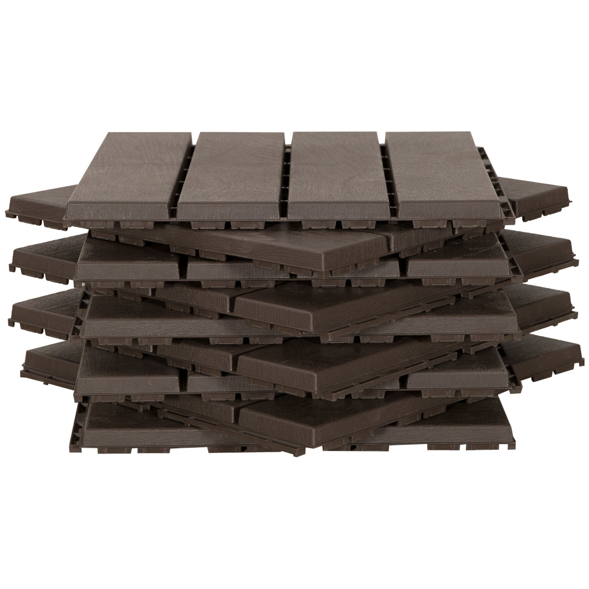 Outsunny Baldosas Cuadradas Para Suelos 30x30 Paquete De 9 Piezas Cubre 0.81 M²_4