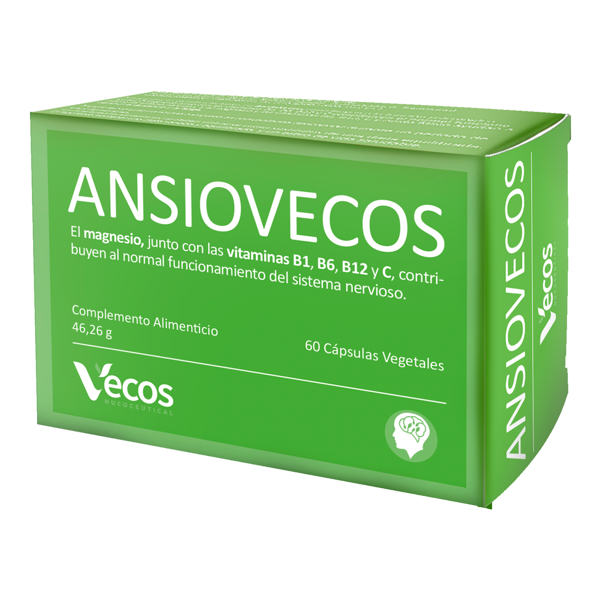 Ansiovecos Vecos 60 Cápsulas | Estrés, Ansiedad Y Equilibrio Emocional | Griffonia, Rhodiola Y Triptófano_0