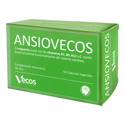 Ansiovecos Vecos 60 Cápsulas | Estrés, Ansiedad Y Equilibrio Emocional | Griffonia, Rhodiola Y Triptófano_0
