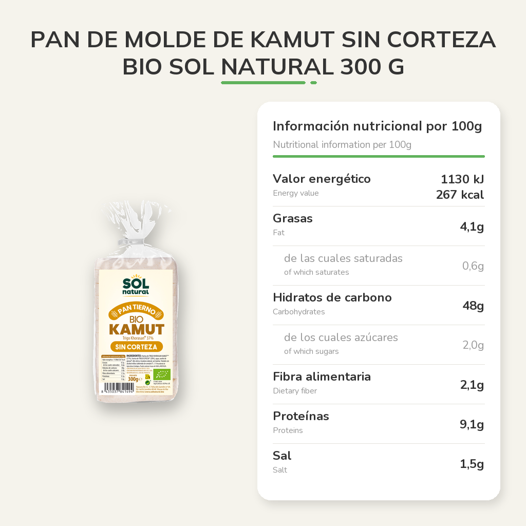 Información nutricional