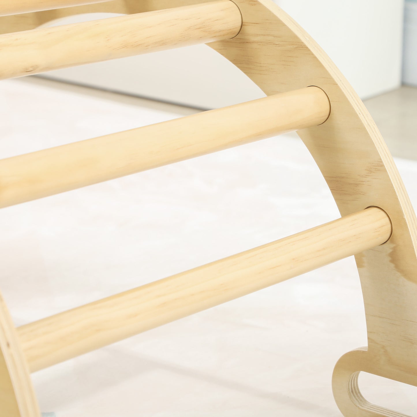 Aiyaplay Escalada Para Niños 2 En 1 Para Niños De 18-48 Meses 68x42x36cm Natural_4