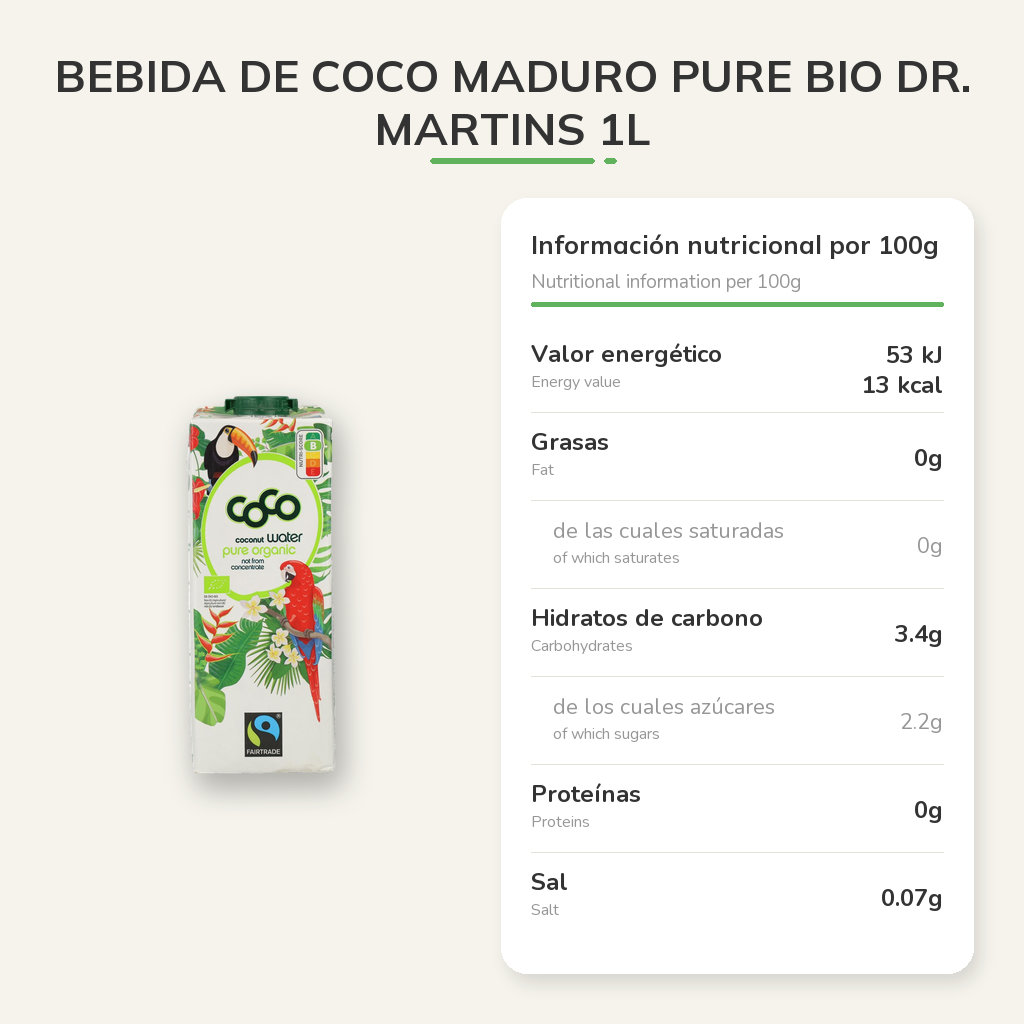 Información nutricional