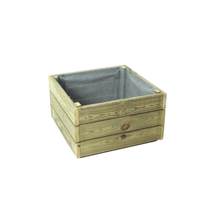 Jardinera De Madera Eko De Pino Tratada Vidahuerto 60x60x30 Cm._0